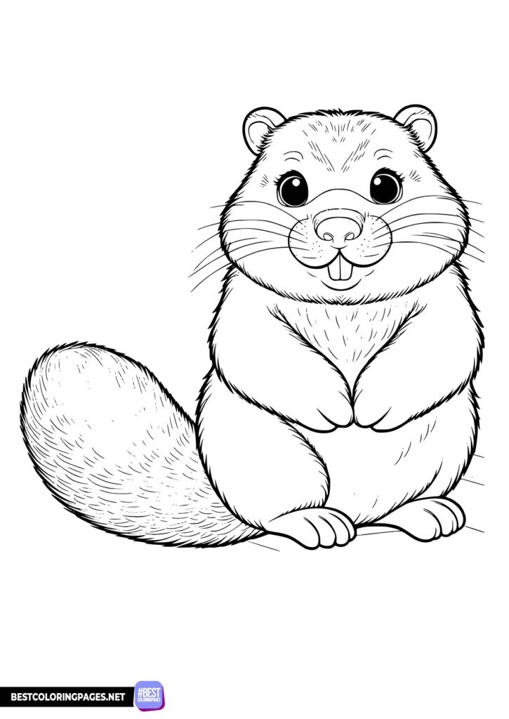 Groundhog Coloring Page Free Printable Coloring Pages