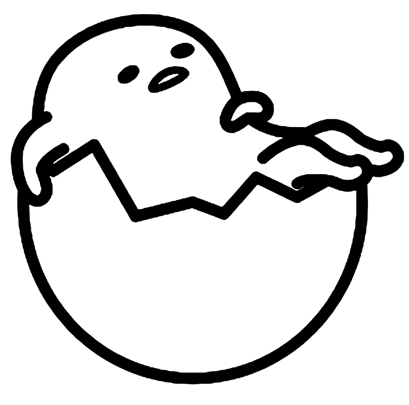 Gudetama Coloring Page Free Printable Coloring Pages