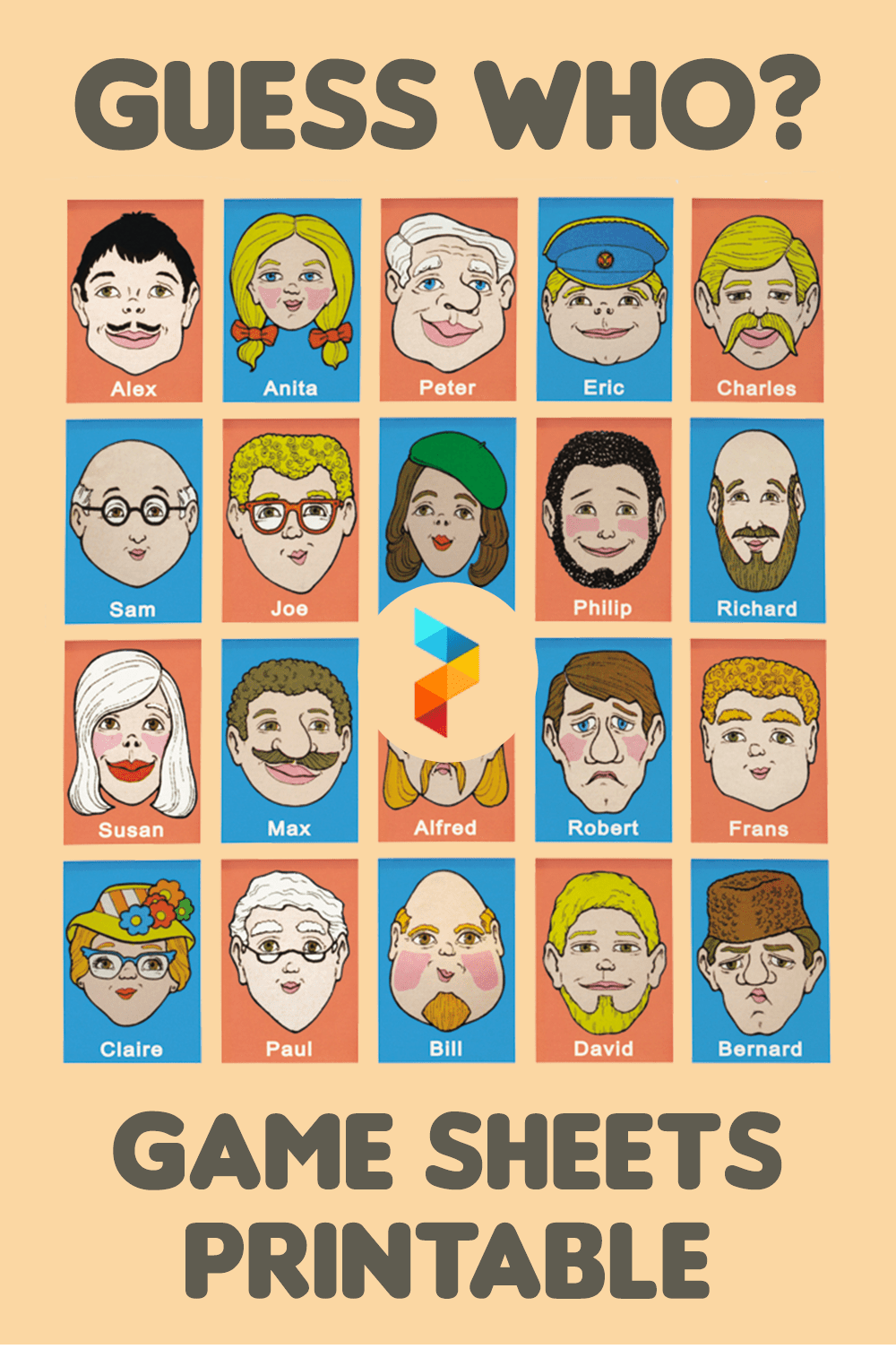 printable guess who board game characters