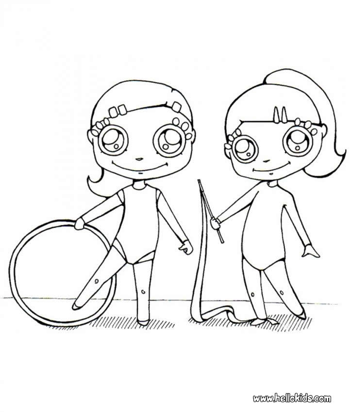 Gymnastic Coloring Pages Hellokids
