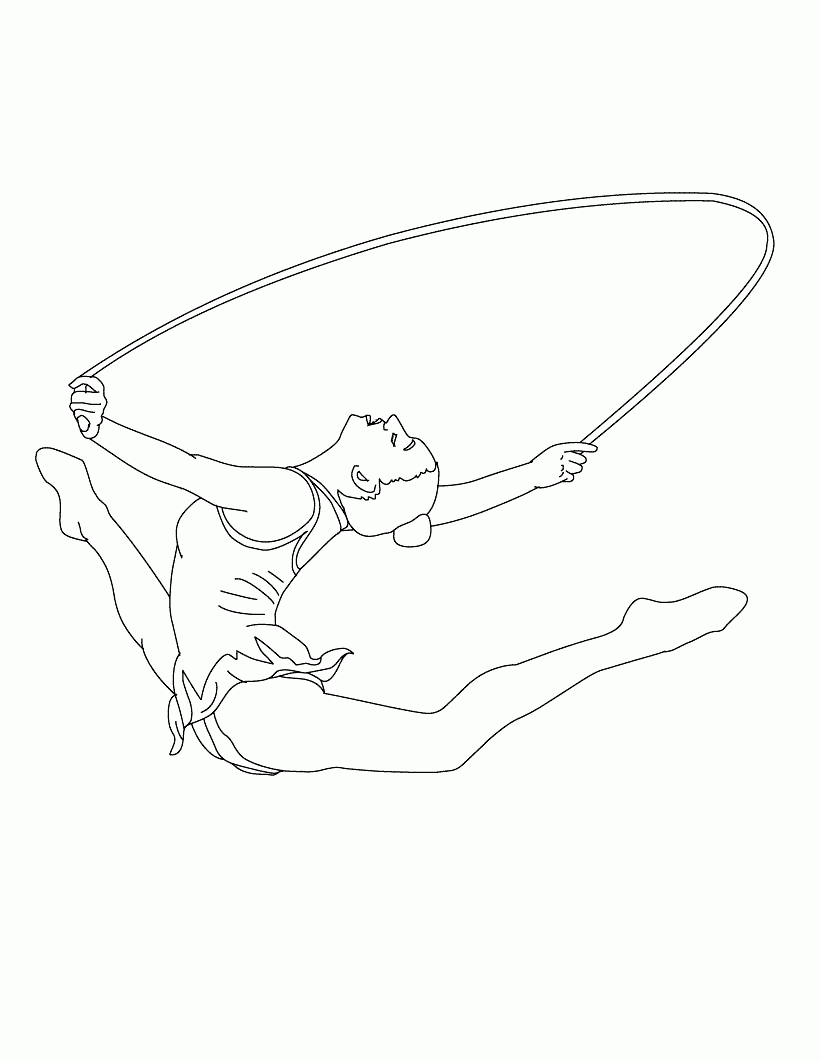 Gymnastic Coloring Pages To Download And Print For Free