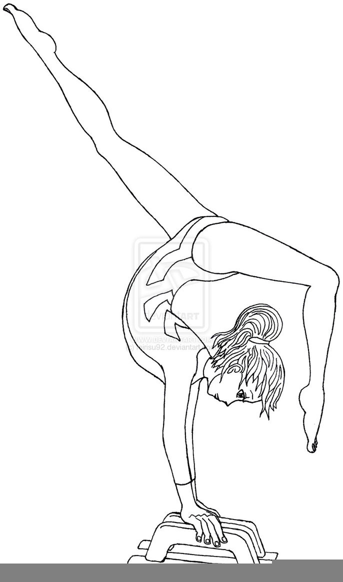 free coloring pages gymnastics
