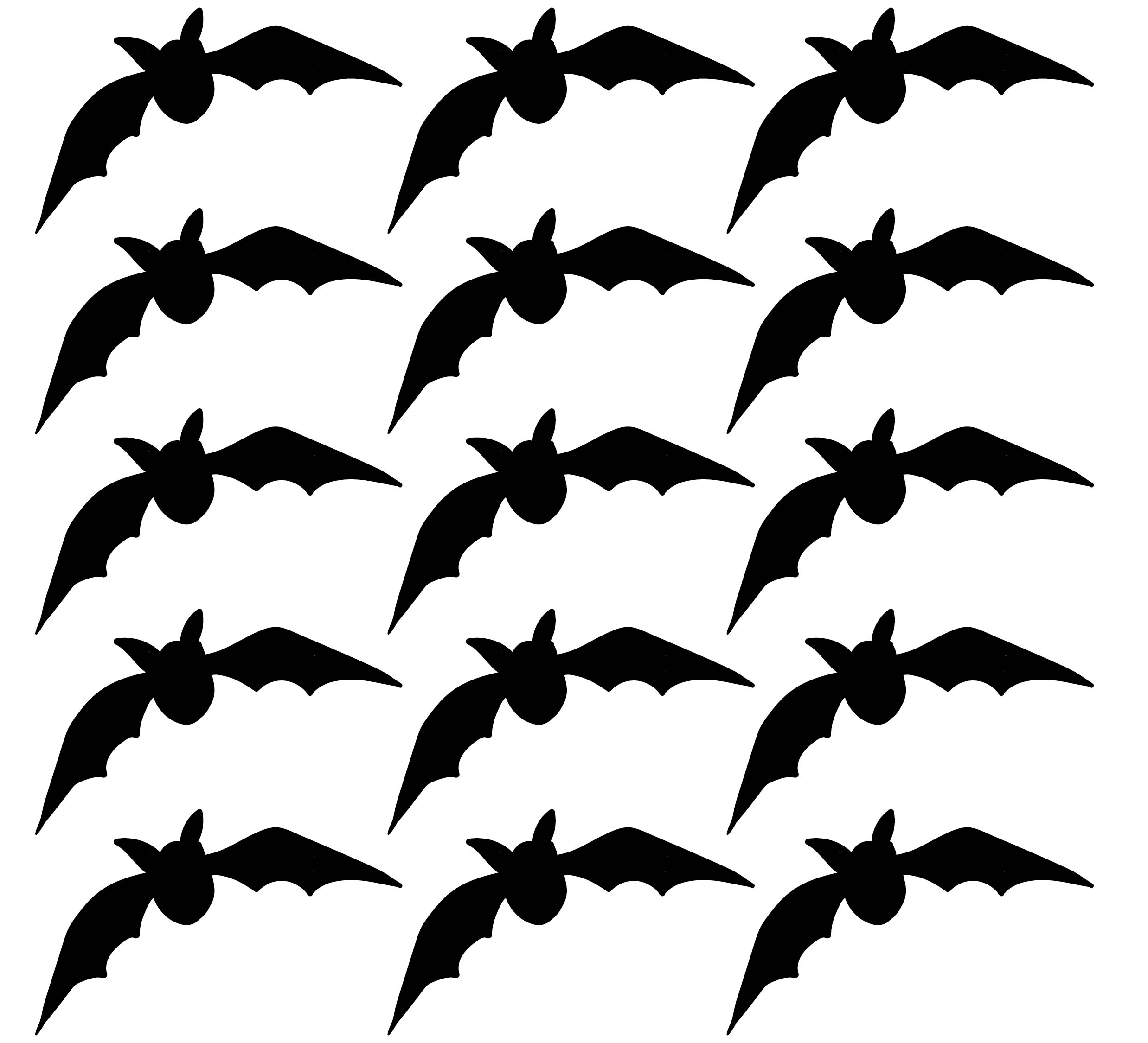 Halloween Bat Stencil Cutouts 15 Free PDF Printables Printablee