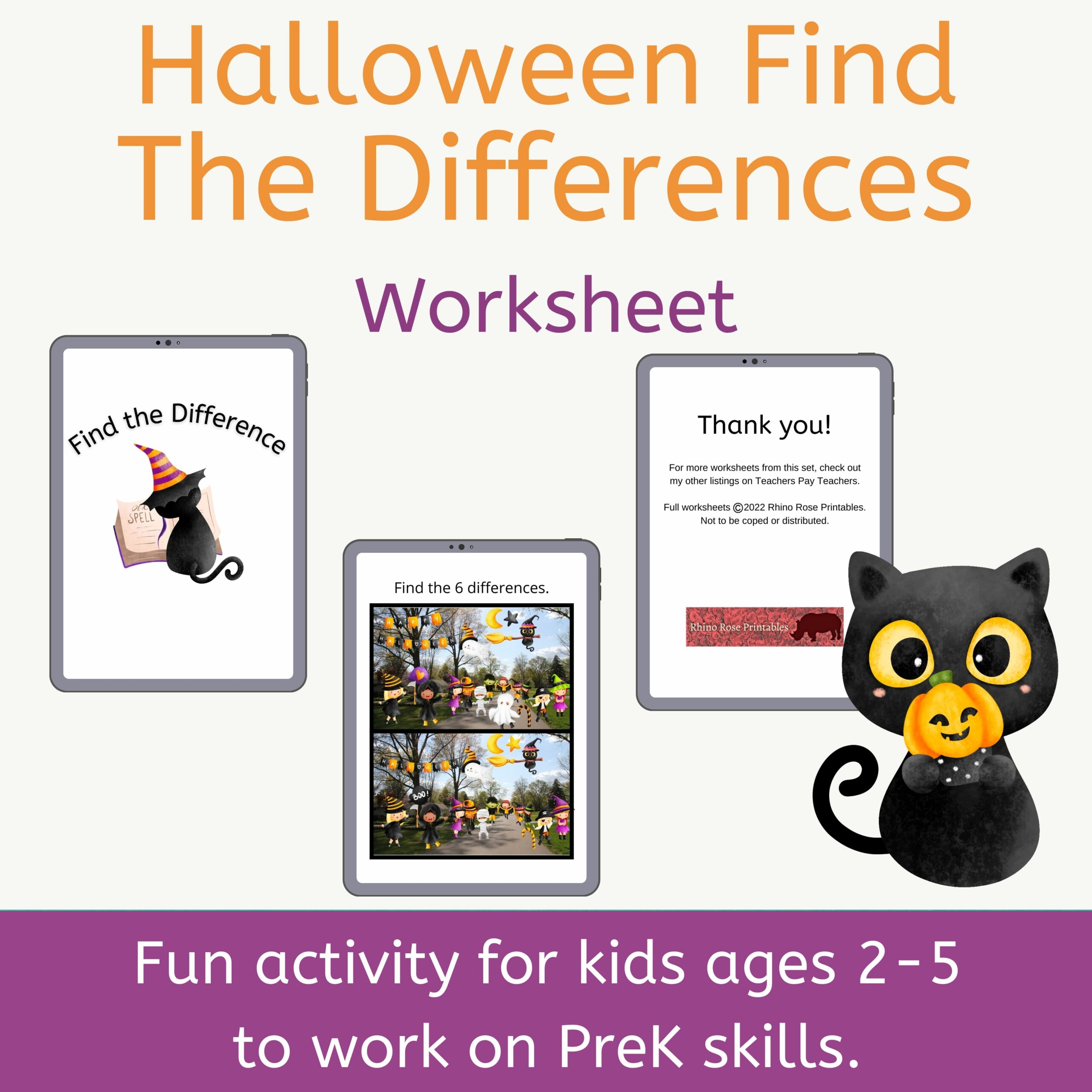 find the difference worksheet
