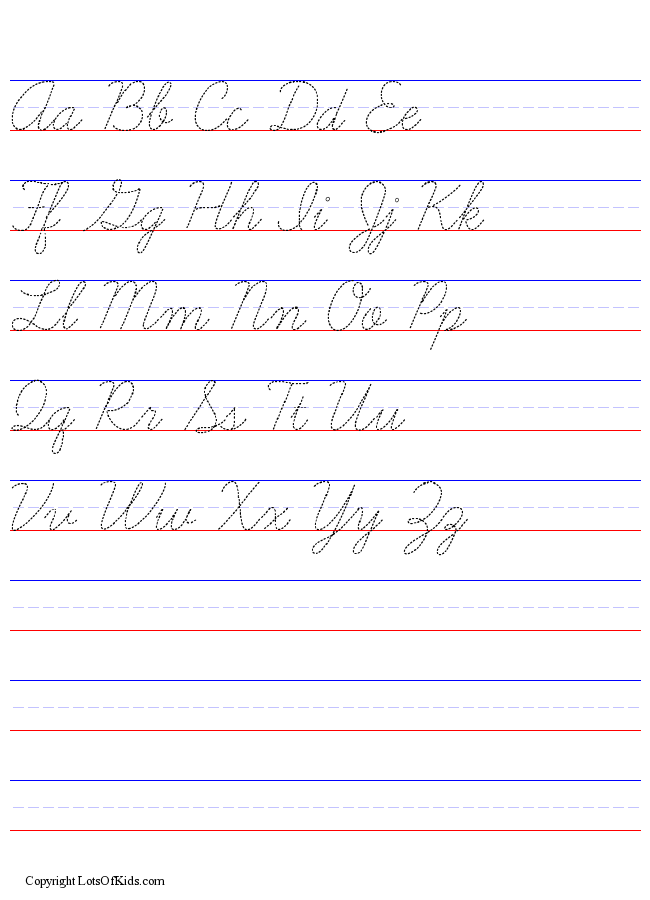 free handwriting worksheet maker