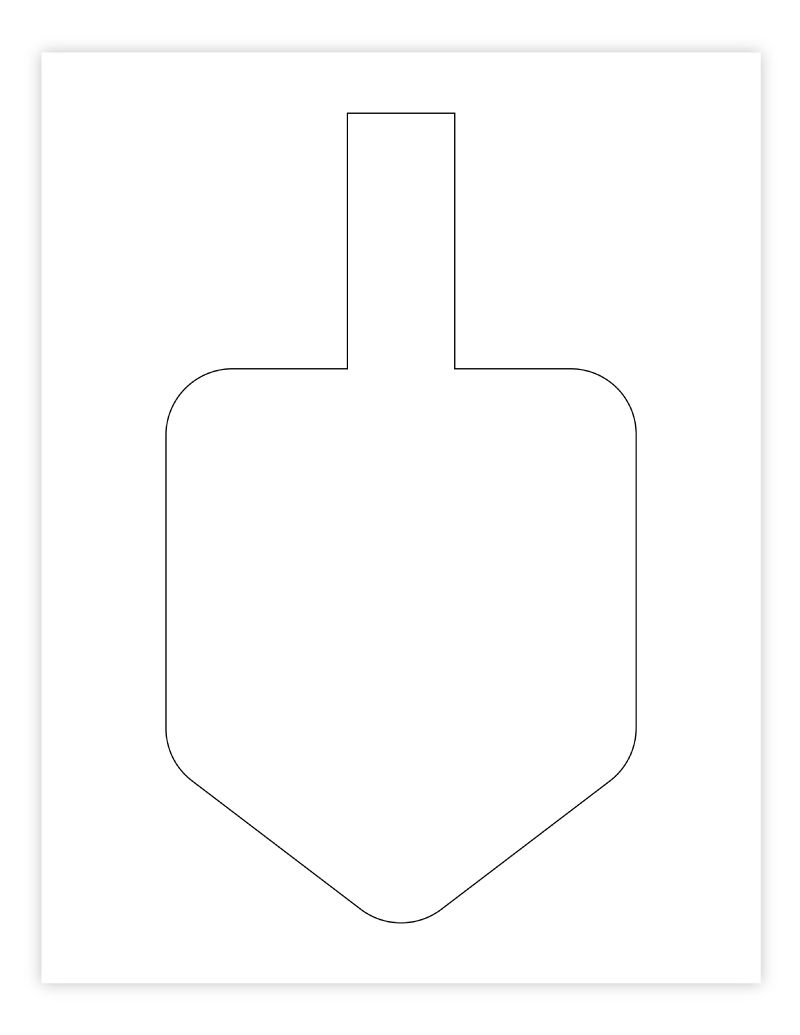 Hanukkah Crafts Template Blank Uno Card