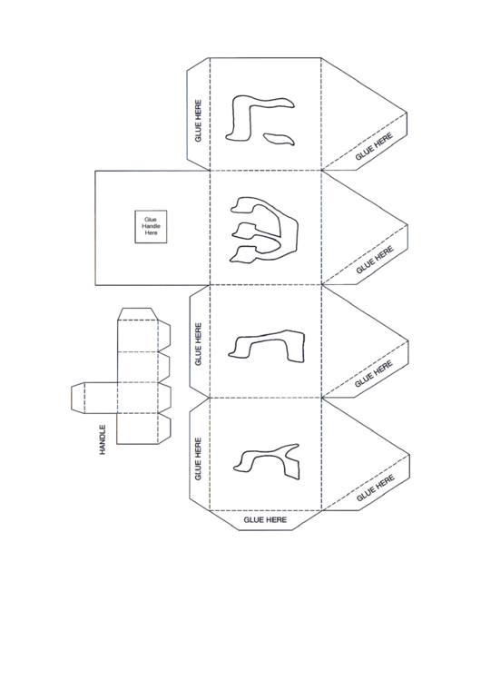 Hanukkah Paper Dreidel Template Printable Pdf Download