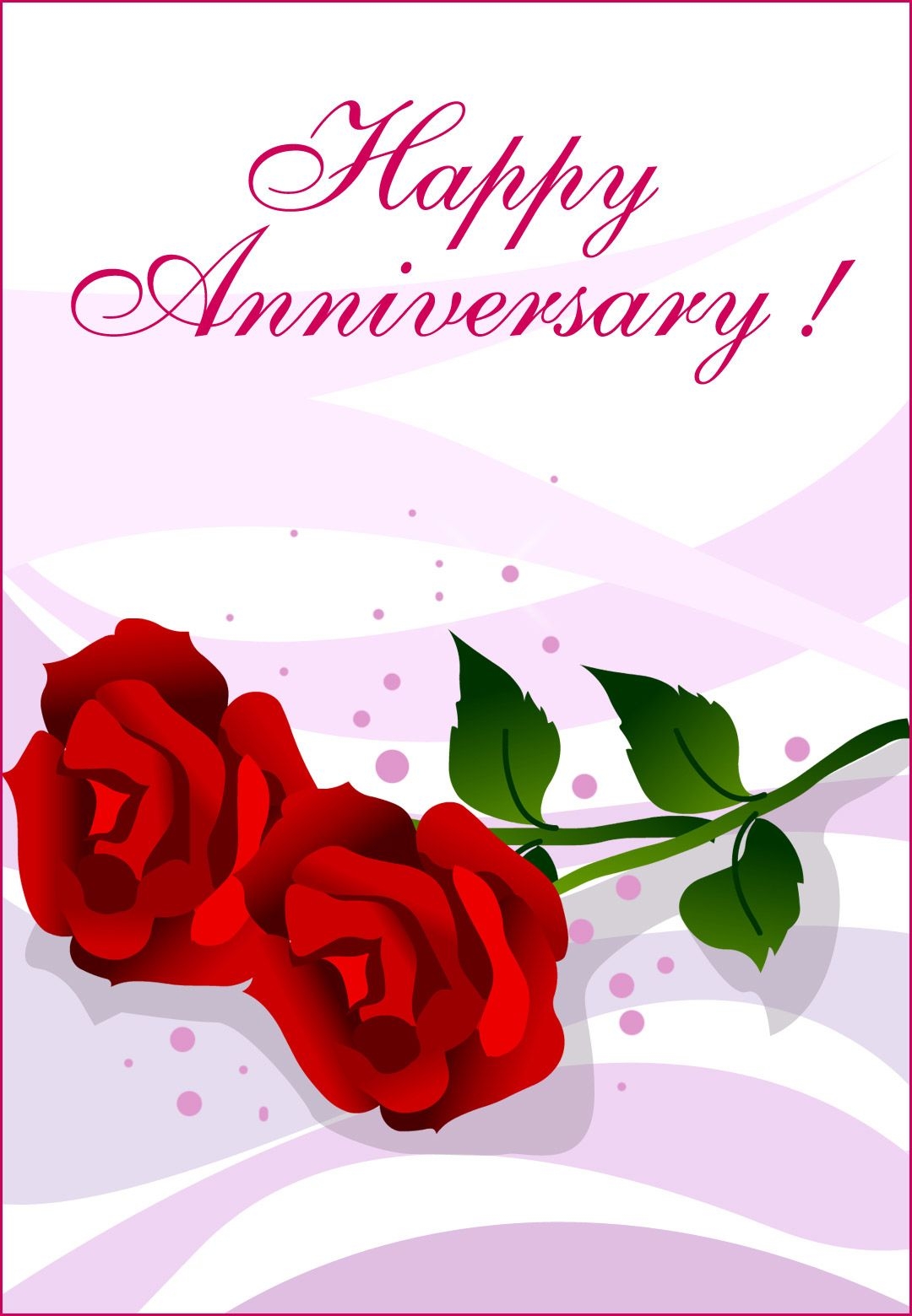 free happy anniversary printable card
