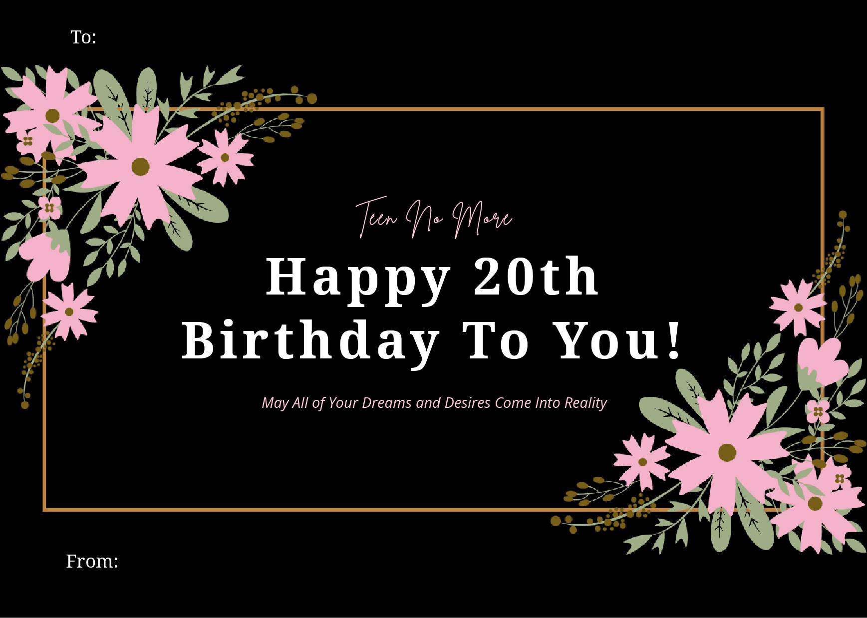 blank template for greeting card