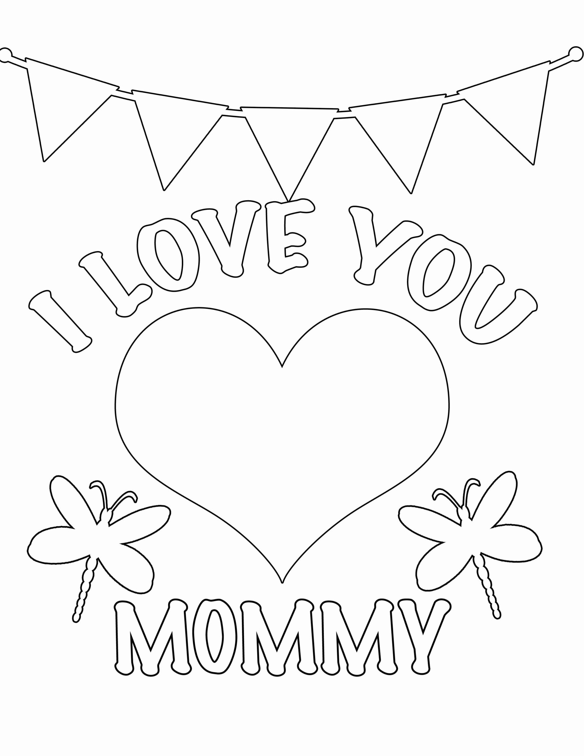 Happy Birthday Mommy Coloring Pages