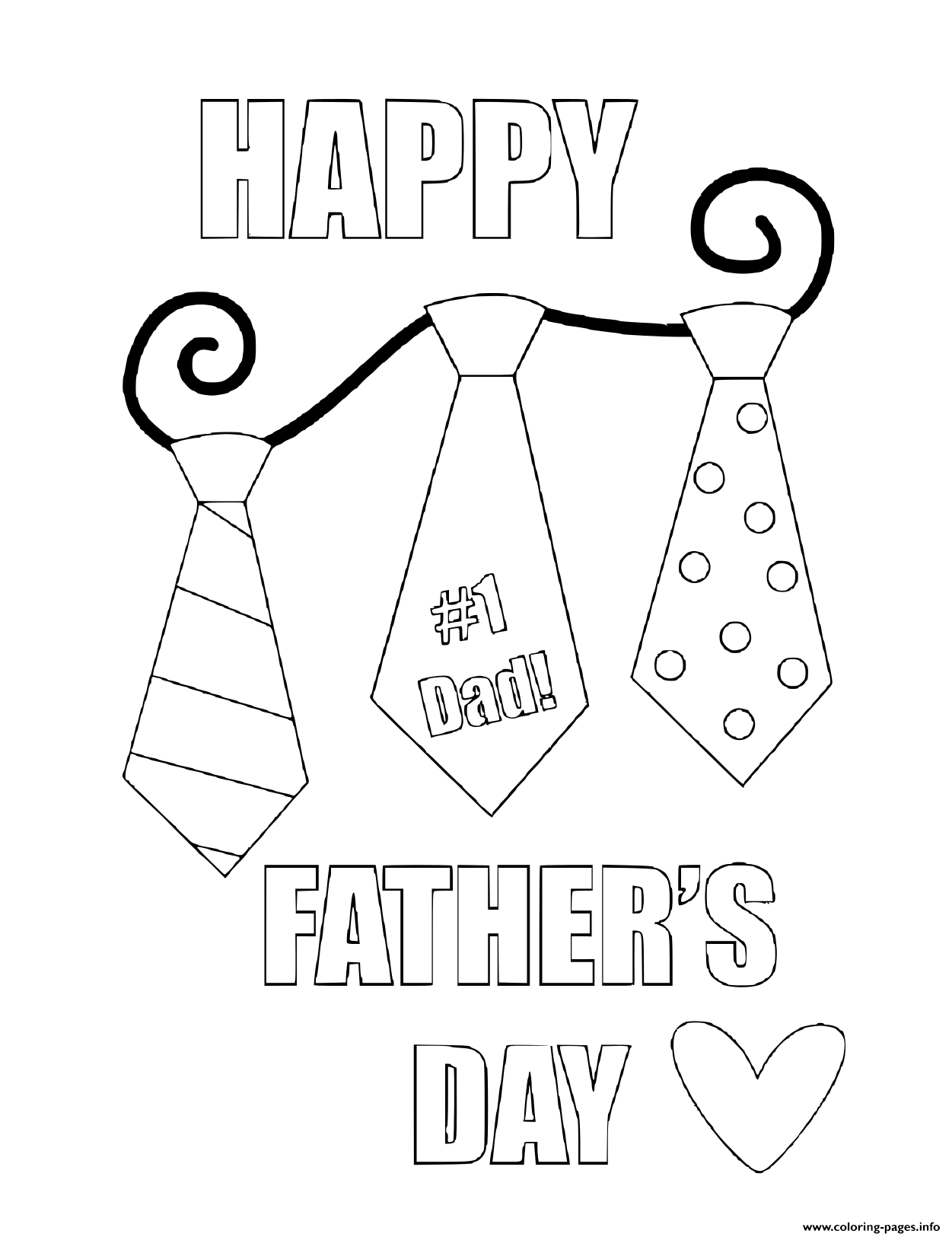 fathers day coloring page free printable