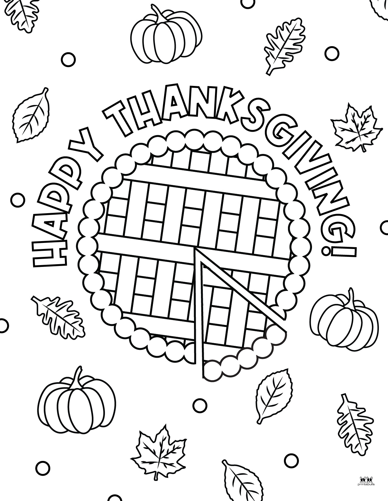 free color pages thanksgiving