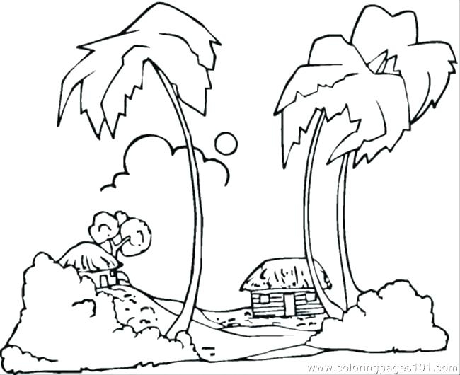 Hawaiian Islands Coloring Page At GetDrawings Free Download