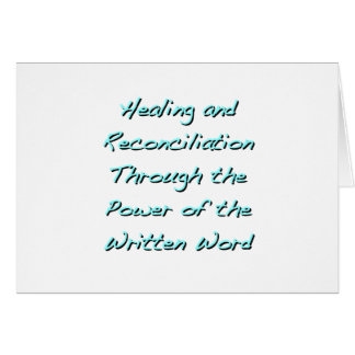 Healing And Reconciliation Greeting Cards