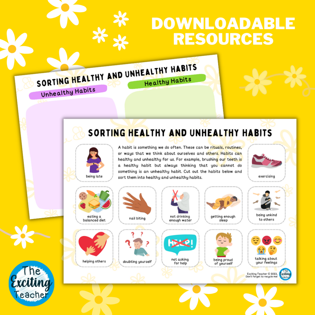 Healthy And Unhealthy Activities Worksheets Infoupdate