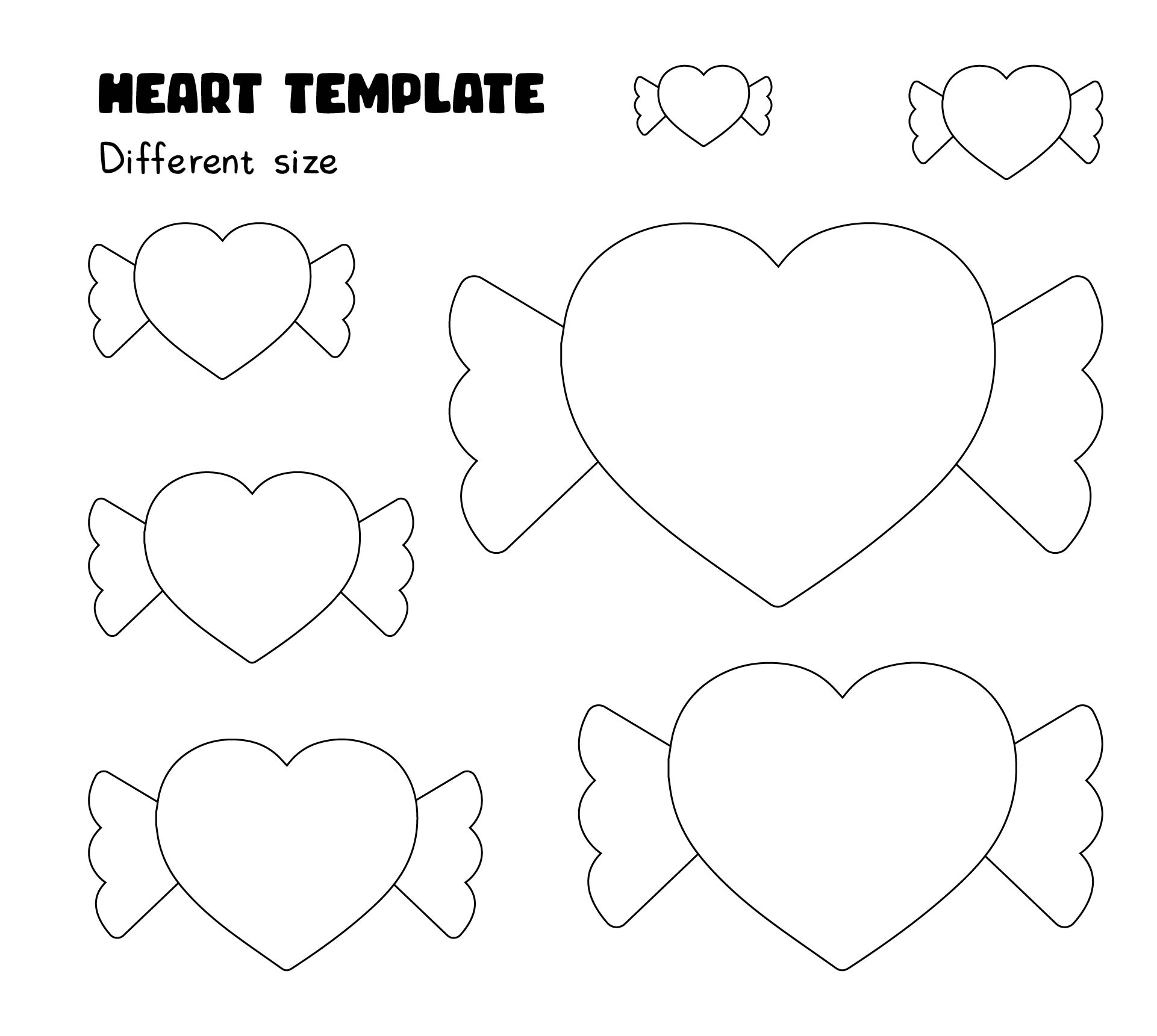 heart printable template