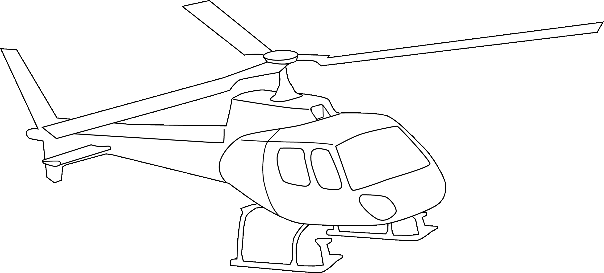 Helicopter Coloring Page Free Clip Art