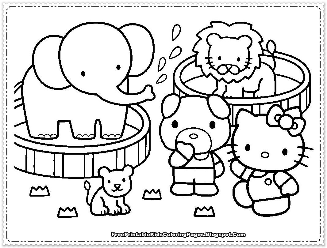 Hello Kitty Coloring Pages For Girls Free Printable Kids Coloring Pages