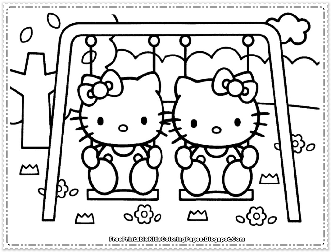 printable coloring pages for girls hello kitty