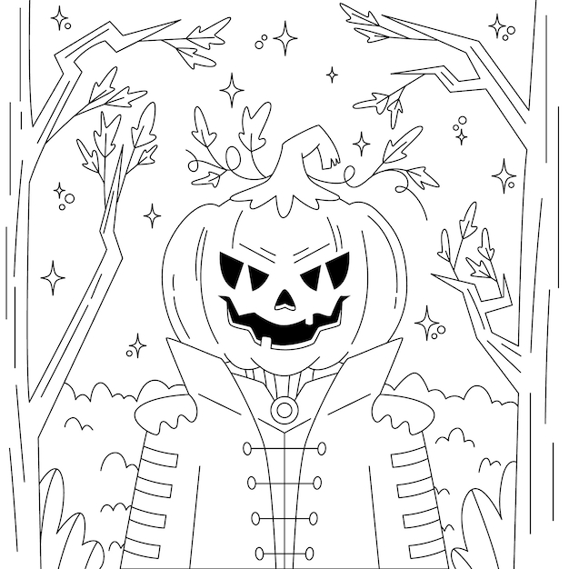 Halloween Coloring Page Free