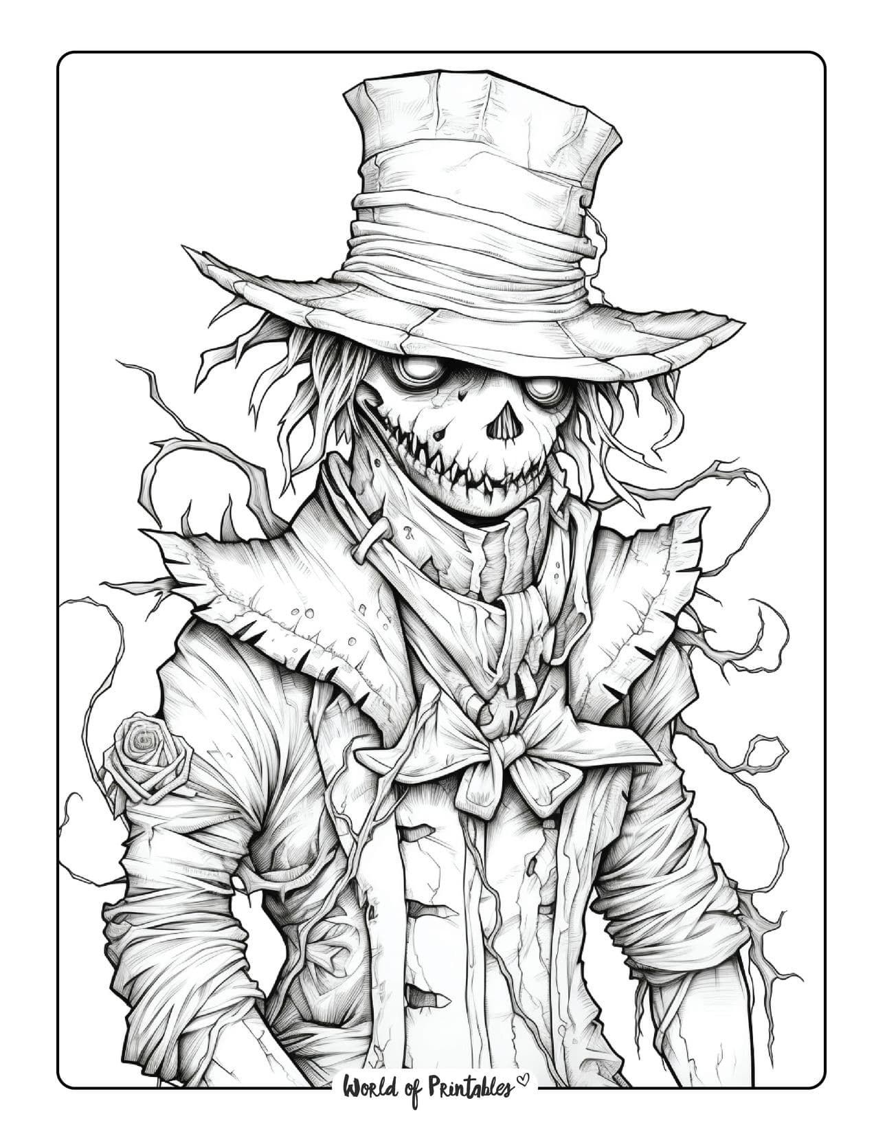 Horror Coloring Pages For Grown Ups Monster Coloring Pages Adult 