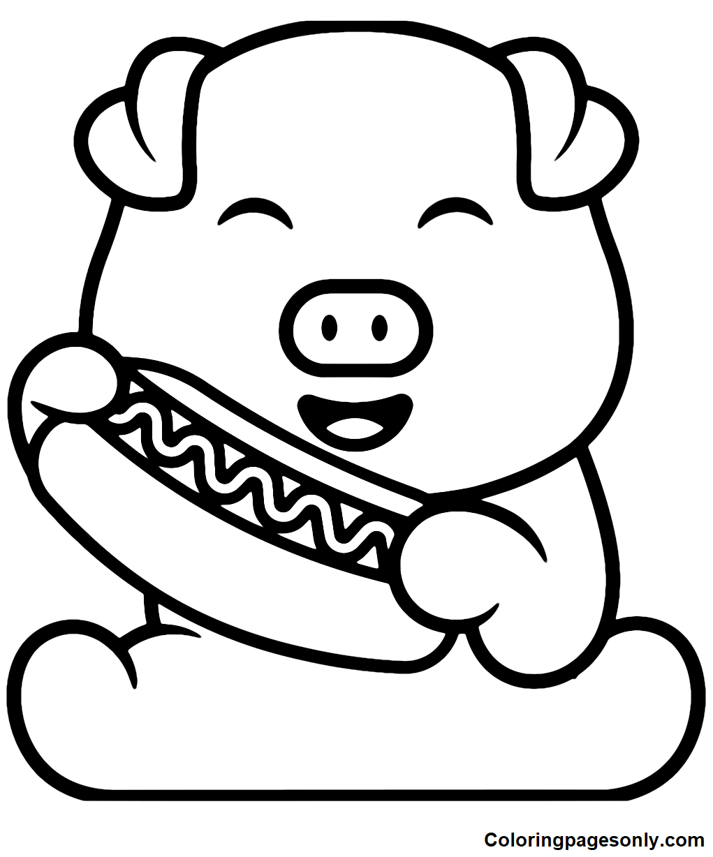Hot Dog Coloring Pages Coloring Pages For Kids And Adults