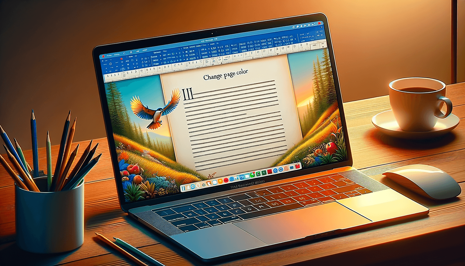 How To Change Page Color In Word