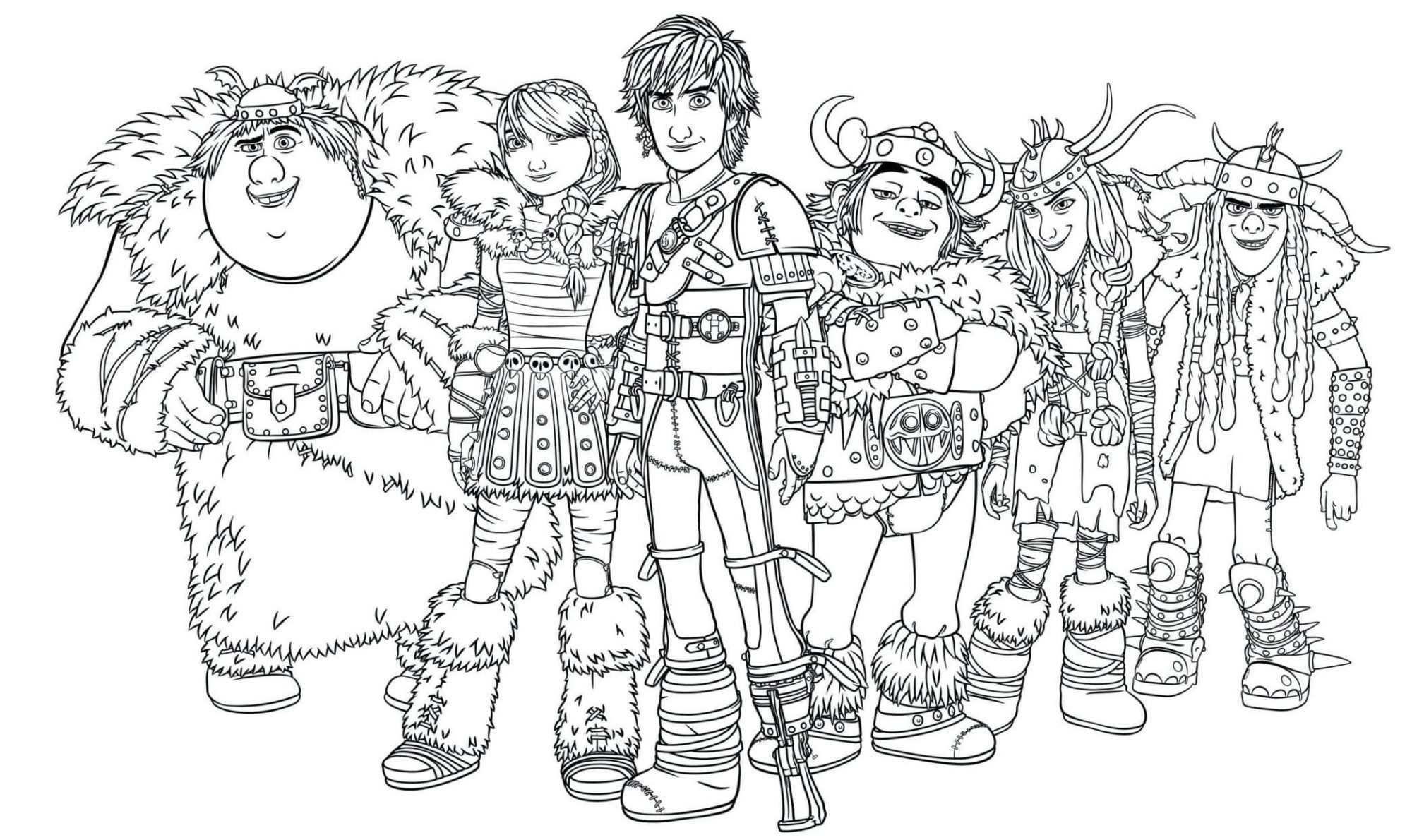 How To Train Your Dragon Color Pages Printable Book For Kids