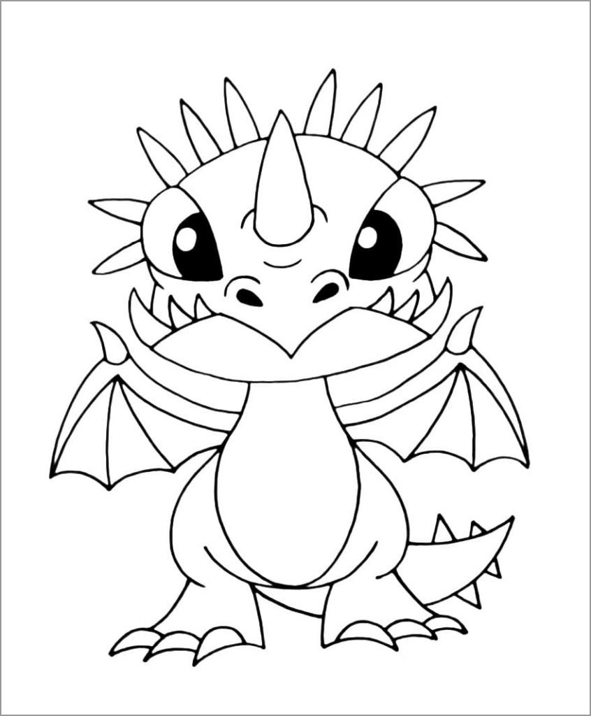 How To Train A Dragon Coloring Pages