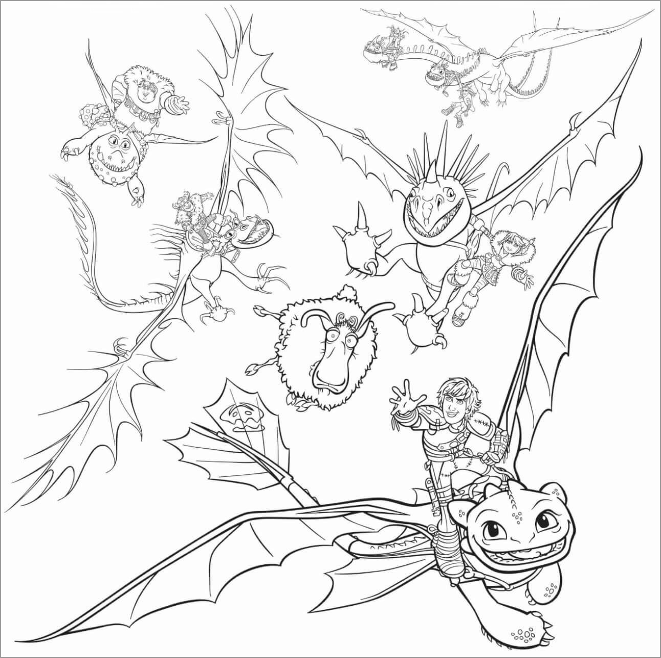 How To Train Your Dragon Coloring Pages Free Download ColoringBay