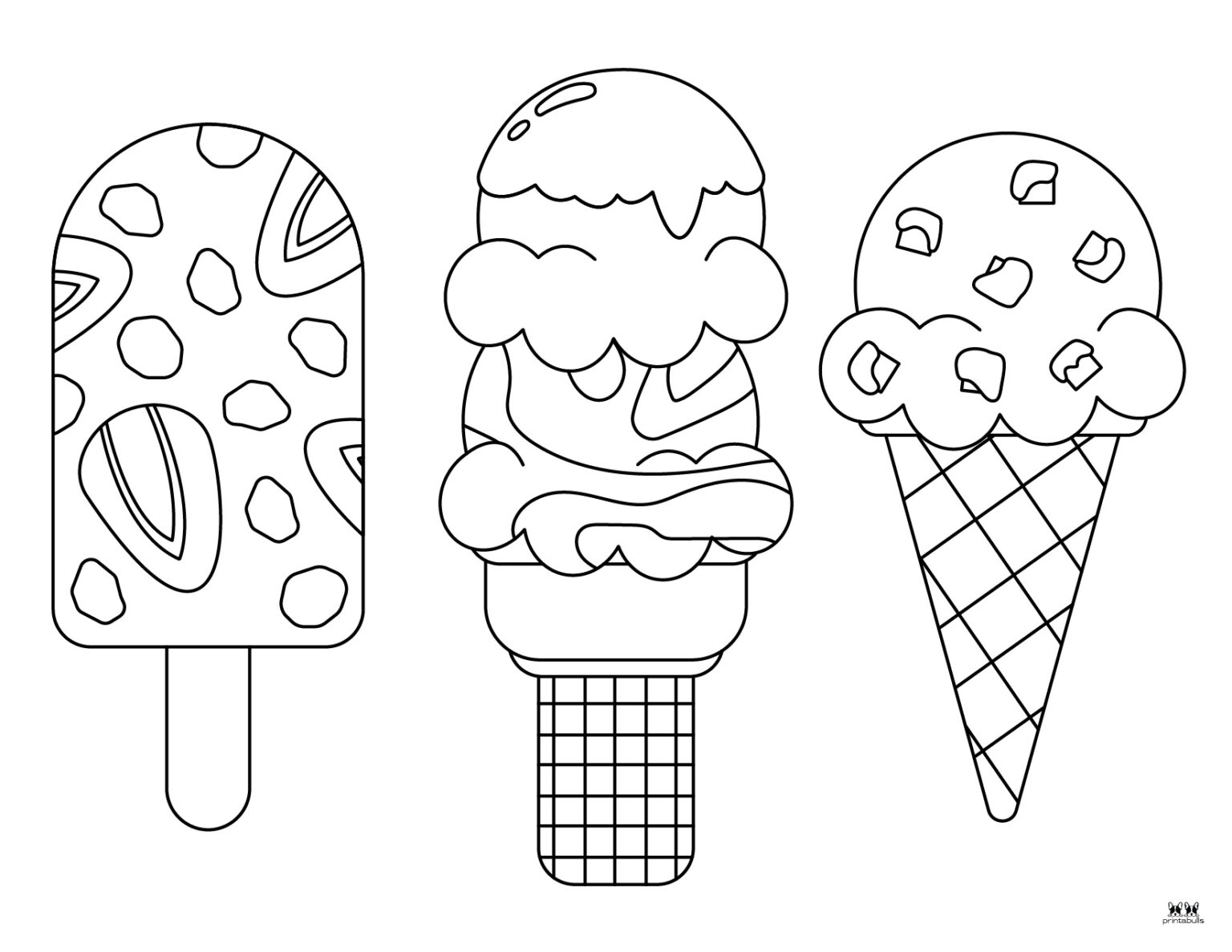 Printable Coloring Pages Ice Cream