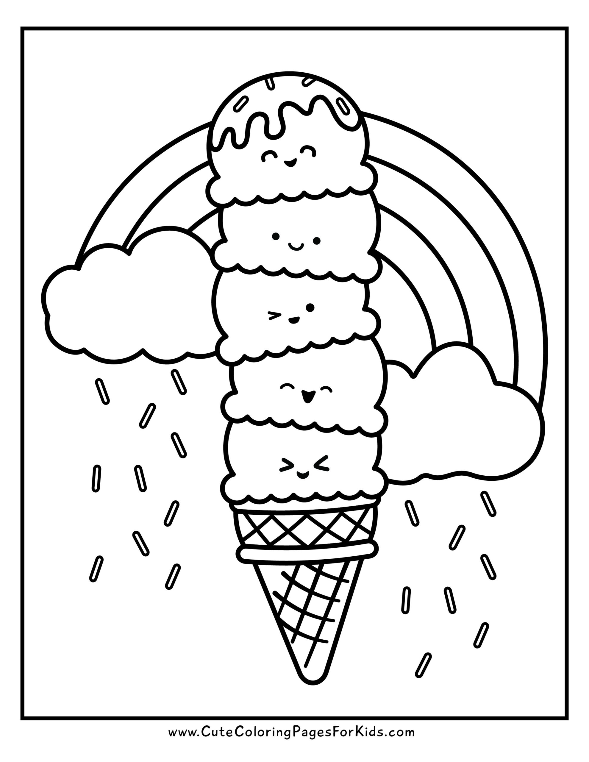 Ice Cream Coloring Pages 8 Free Printables To Download Cute 