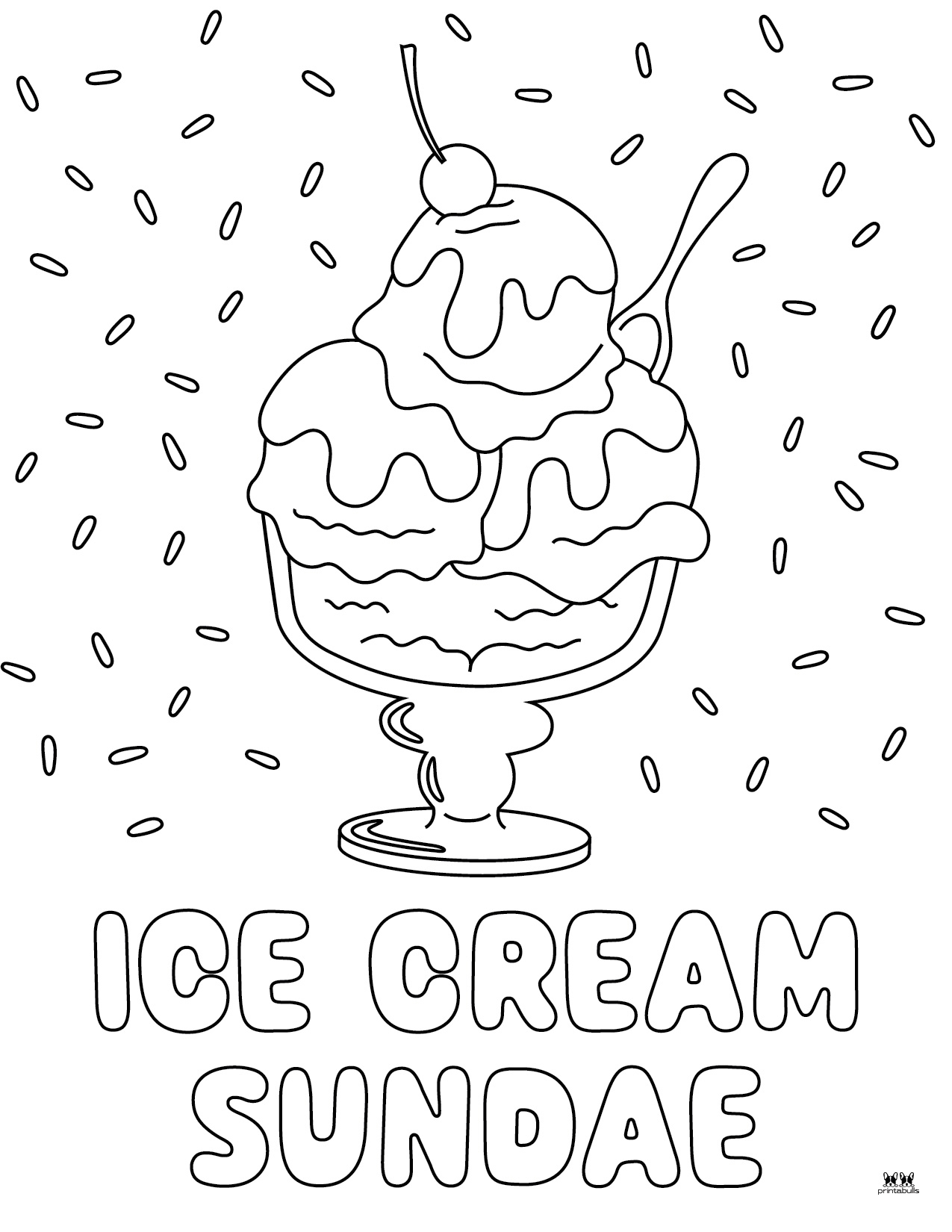 printable ice cream pictures to color