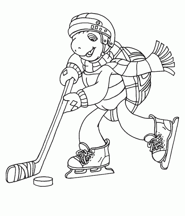 Ice Hockey Coloring Pages Coloring Home