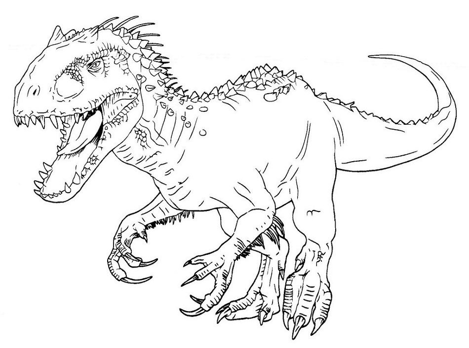 Indominus Rex Coloring Page Free Printable Coloring Pages For Kids