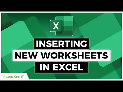 excel insert a new worksheet