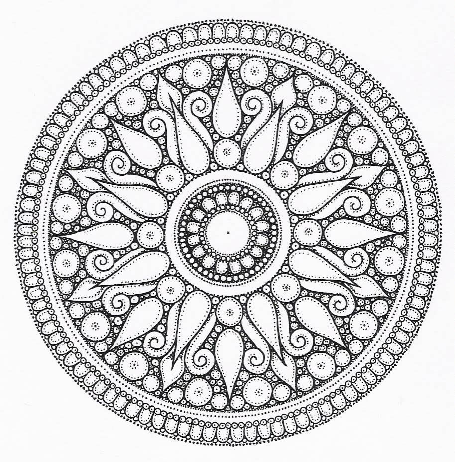 Intricate Design Coloring Pages Coloring Home