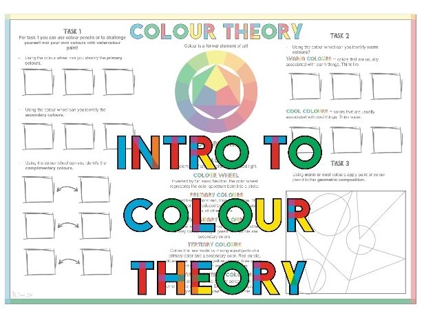 Introduction To Colour Theory Worksheet Teaching Resources