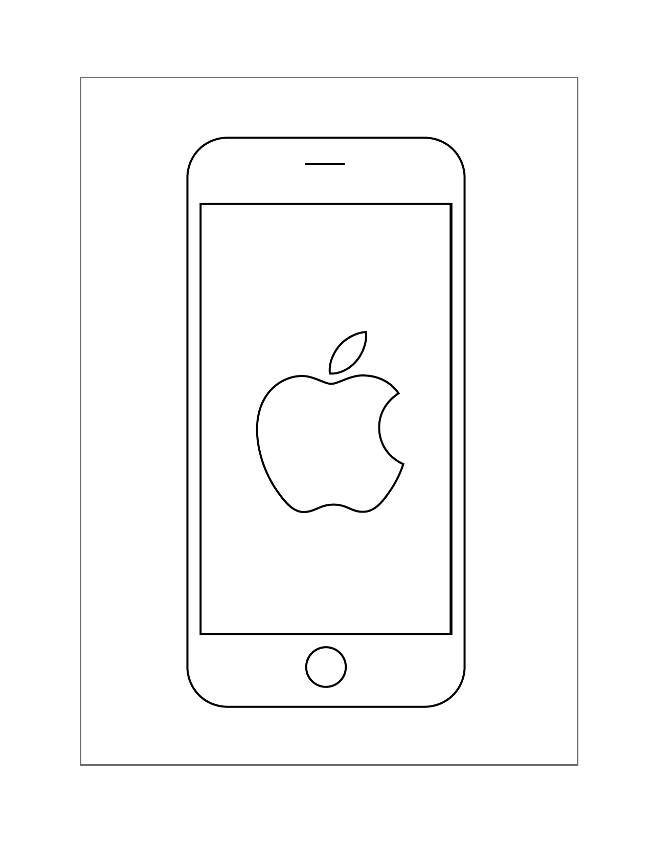 Iphone Coloring Pages