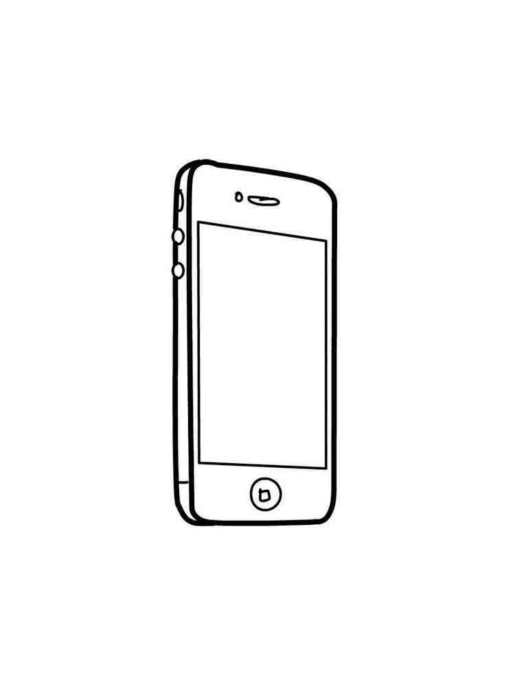 IPhone Coloring Pages