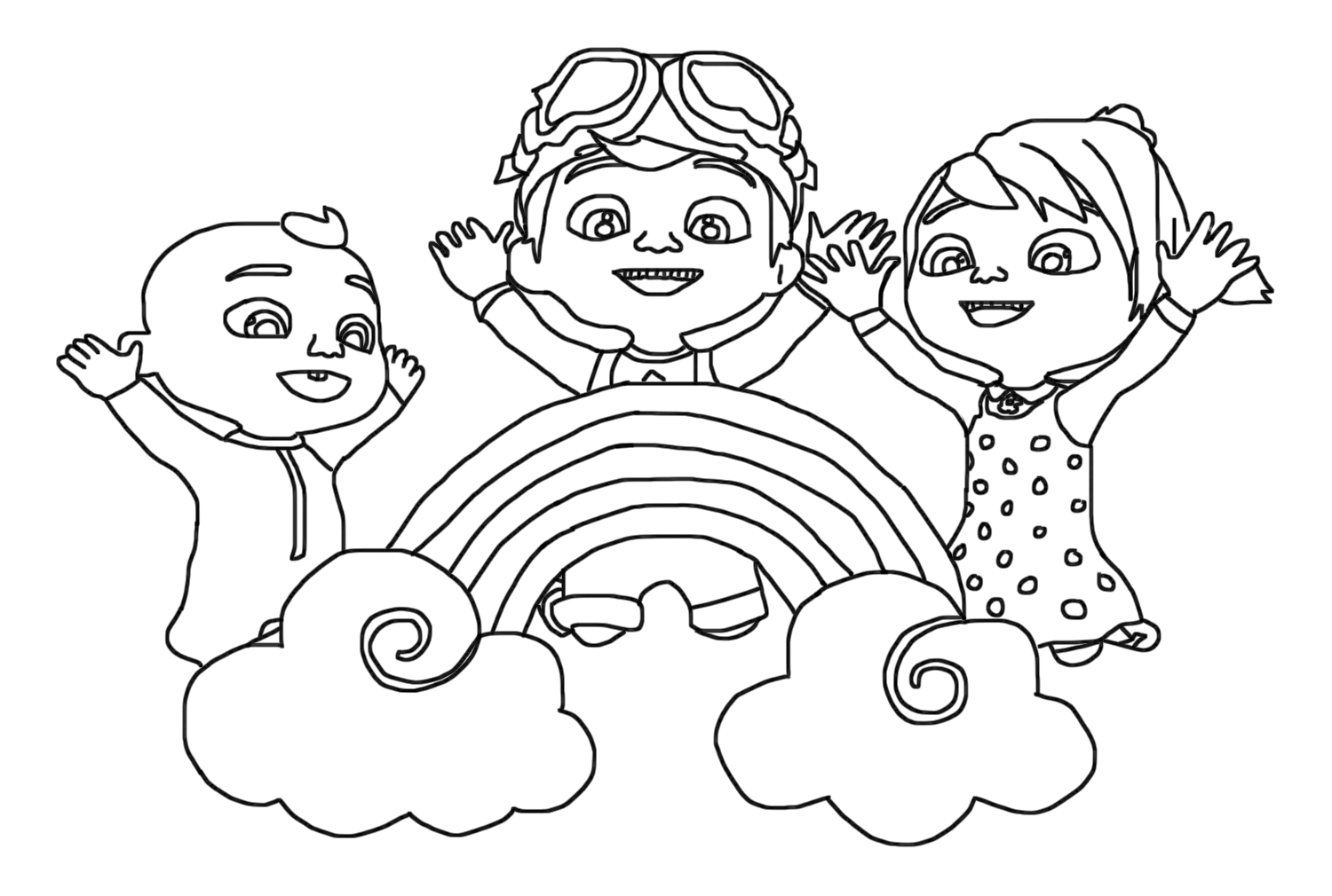 free cocomelon coloring pages