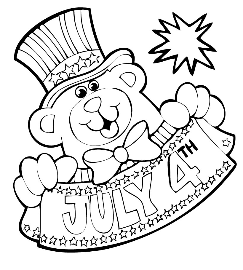 Printable 4th Of July Coloring Pages