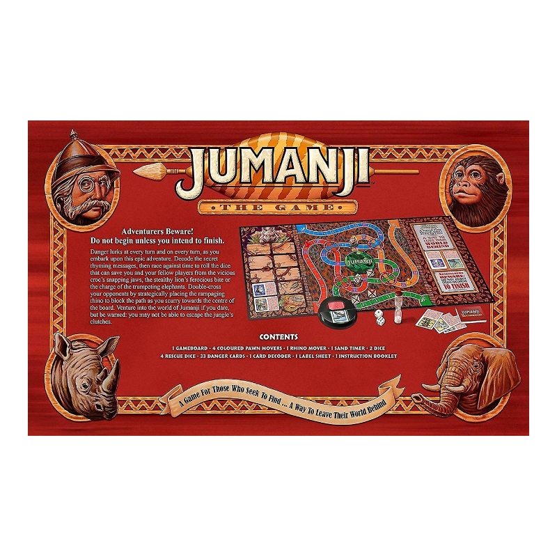 Jumanji Board Game Rules Printable