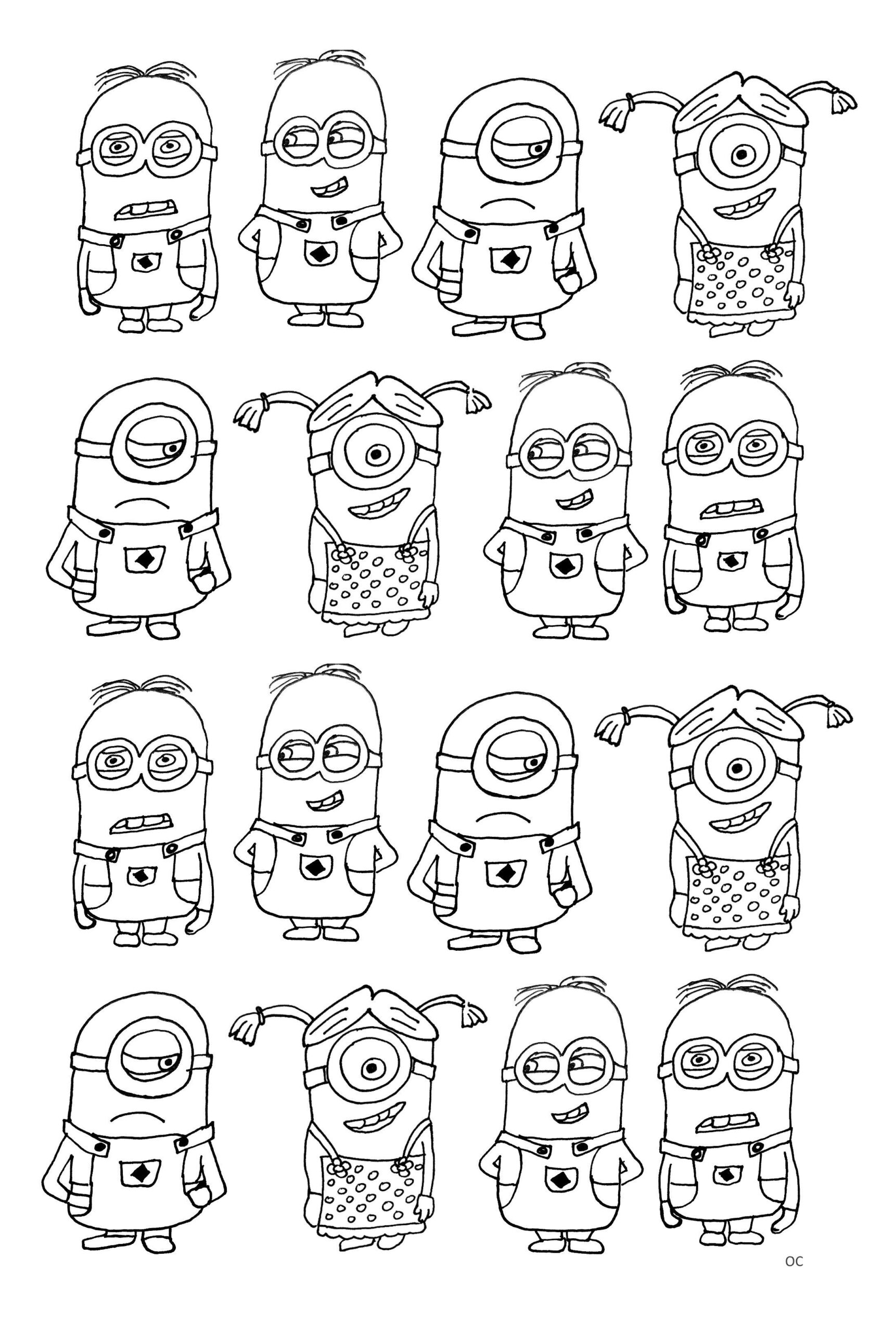 Just Color Kids Printable Coloring Pages For Children Minion