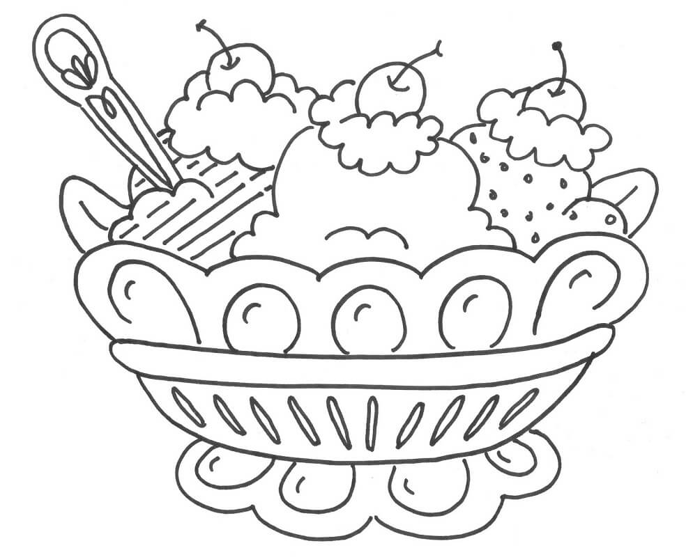 Kawaii Dessert Coloring Page Free Printable Coloring Pages For Kids