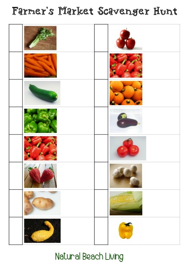 nutrition week activities for toddlers printable