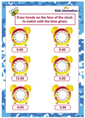 Kindergarten Clock Worksheets Overall Guides