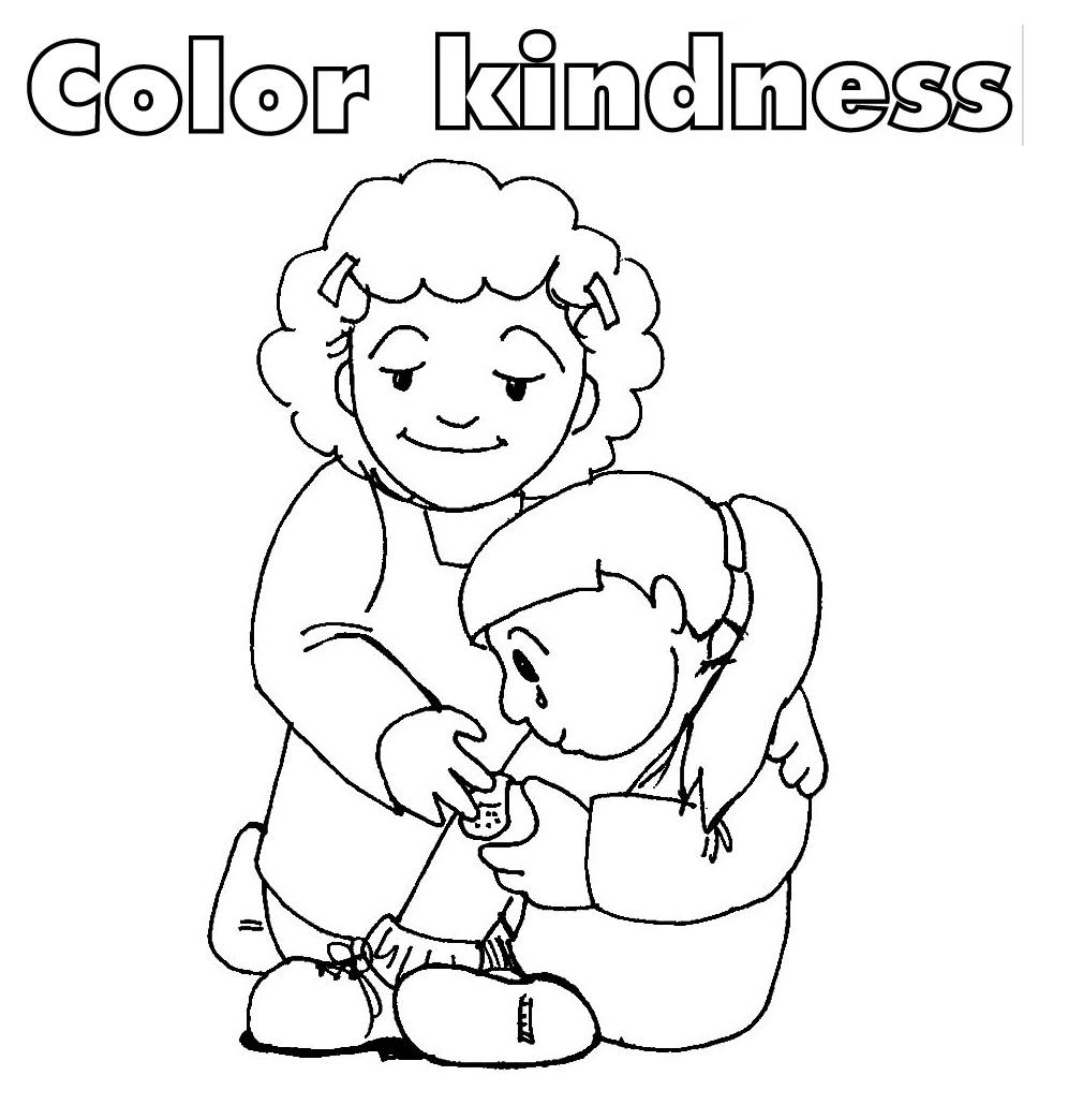 Kindness Printable Coloring Page Free Printable Coloring Pages For Kids