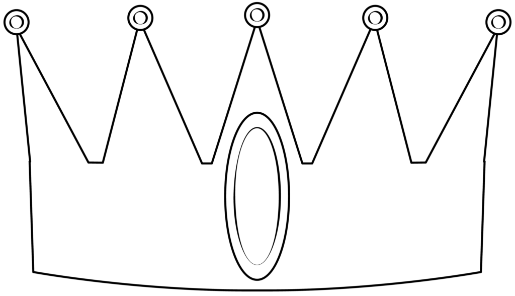 printable crown template for king
