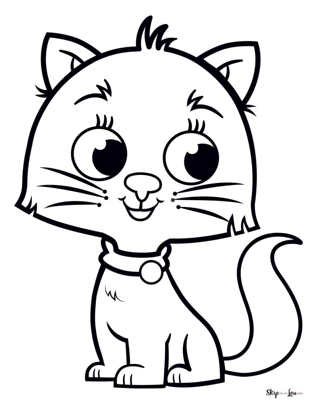 Kitty Cat Coloring Pages Kitty Cat Coloring Page